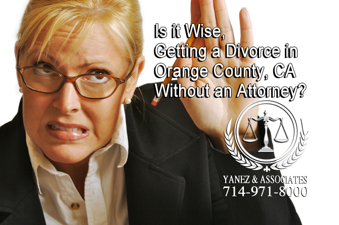 Is it Wise, Getting a Divorce in OC California Without an Attorney?