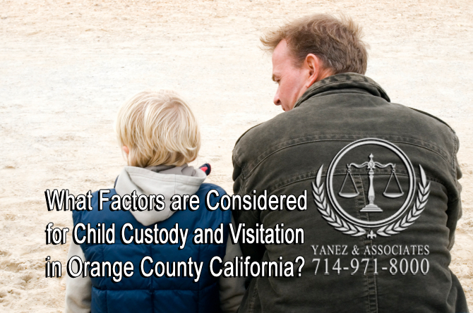 What Factors are Considered for Child Custody and Visitation in California?