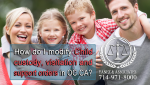 How do I modify Child custody, visitation and support orders in OC CA