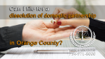 Can I file for dissolution of domestic partnership in Orange County?