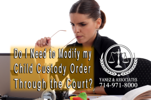 Modifying Child Custody in Orange County California